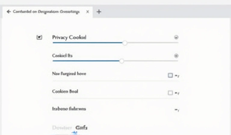 Illustrazione delle impostazioni di privacy del browser